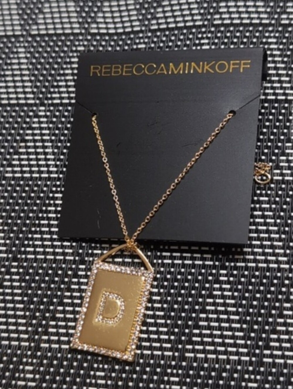 Rebecca Minkoff Gold Initial D Pendant Necklace NEW!